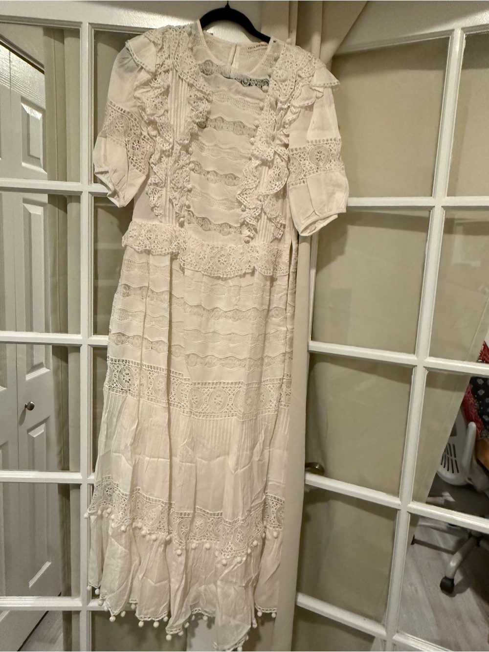 Ulla Johnson Cream Lace Maxi Dress